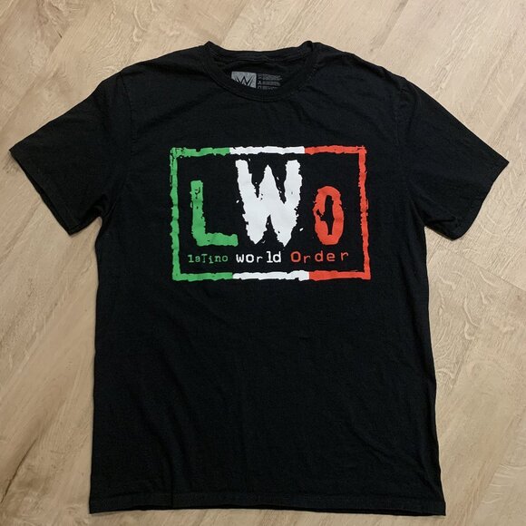 WWE Latino World Order LWO Wrestling T-Shirt Men's Large L Black 2023 Eddie Tee - Picture 1 of 6